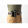thumbnail image 5 of E-Living Store Fully Adjustable Men's Military Style Canvas Web Belt with Ratchet Buckle, Dark Grey, 56", Dark Grey, 5 of 8