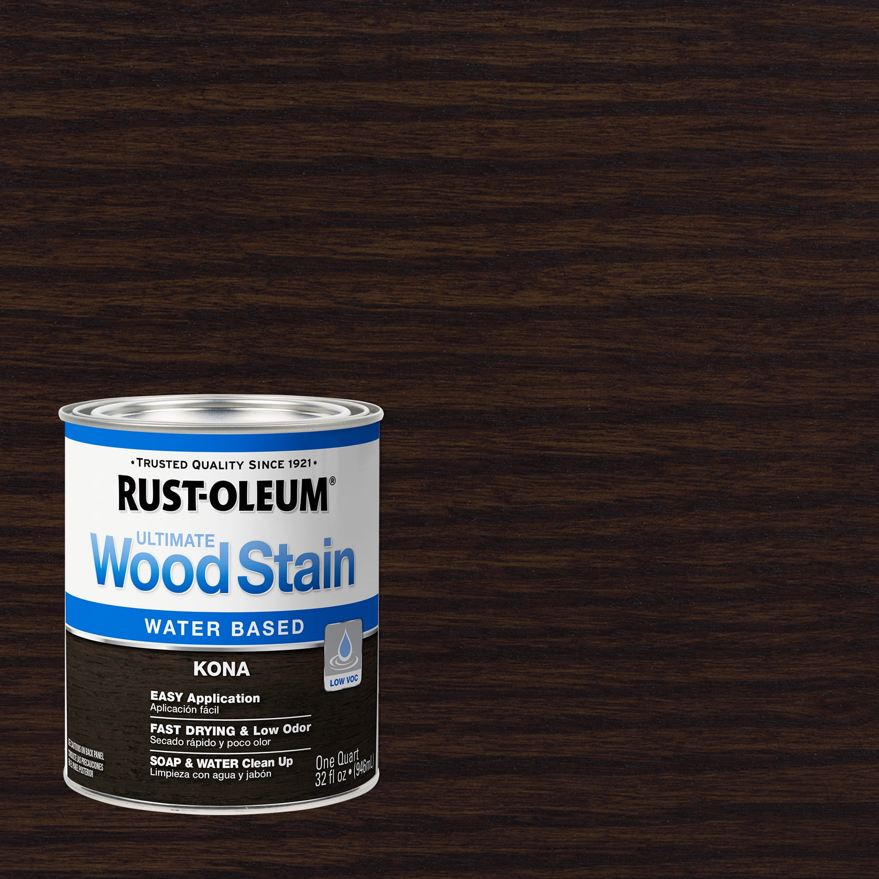 Kona, Rust-Oleum Ultimate Wood Stain Satin, Quart