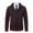 Wine, variant on Chiccall Mens Plaid Cardigan Sweaters Casual Knitted Drawstring Hood Full Zip Sweater Fleece Lined Warm Cardigans with Pocket