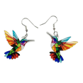 thumbnail image 1 of Aretes Xtellar De Colibrí Coloridos, Acrilico mujer, 1 of 4