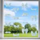 thumbnail image 1 of 16 pegatinas anticolisión para ventanas con forma de ala de ángel, pegatinas estáticas para ventanas, atrapasoles, película láser prismática para puertas corredizas de vidrio, evitan golpes de pájaros, 1 of 8