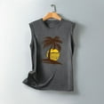 thumbnail image 5 of Wycnly Tank Top for Women White Tank Top Summer Hawaiian Vacation Loose Comfy Tank Tops Cute Coconut Tree Print Sleeveless Tops Ladies Sleeveless Shirt, 5 of 5