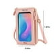 thumbnail image 3 of Bolso bandolera para teléfono con pantalla táctil para mujer | Minibolso de piel sintética con pantalla transparente y puerto USB | Ranuras para tarjetas de crédito y monedero con cremallera, 3 of 6