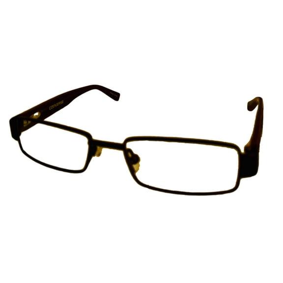 Converse Mens Brown Ophthalmic Soft Rectangle Metal Frame Wait For Me 46mm