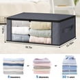 thumbnail image 2 of Bolsas de almacenamiento HomeHacks Storage, paquete de 3 unidades, organizador de ropa, 35 L, 2 of 8