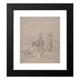thumbnail image 2 of Matthys van den Bergh 20x22 Black Modern Framed Museum Art Print Titled - Farmers Going To&nbsp;Market (1676), 2 of 5