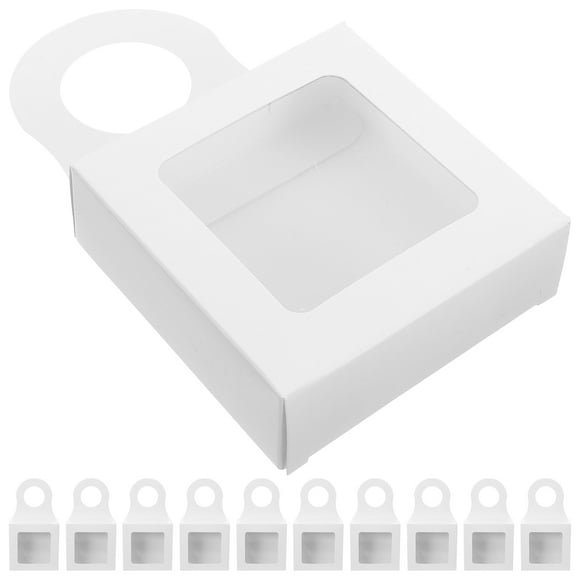 EXHUMKY 12Ud Caja Para Botella De Vino En Papel Con Ventana Para Almacenamiento
