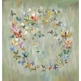 thumbnail image 2 of Art Atelier Alliance 26x27 White Modern Wood Framed Museum Art Print Titled - Butterfly Circle 1, 2 of 4
