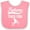 Pink and White, variant on Inktastic Future Track Star Girls Sports Girls Baby Bib