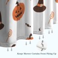 thumbnail image 6 of Halloween Pumpkins Witch Hats and Bats Shower Curtain 36"x72" ,Bathroom Decorative Shower Curtains Set with 12 Hooks,Modern Waterproof Washable Shower Curtain, 6 of 6
