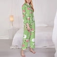 thumbnail image 5 of Wukai Cute Frog2 Print Women's Pajama Set - Soft Long Sleeve Sleepwear for Comfort and Style-, 5 of 9