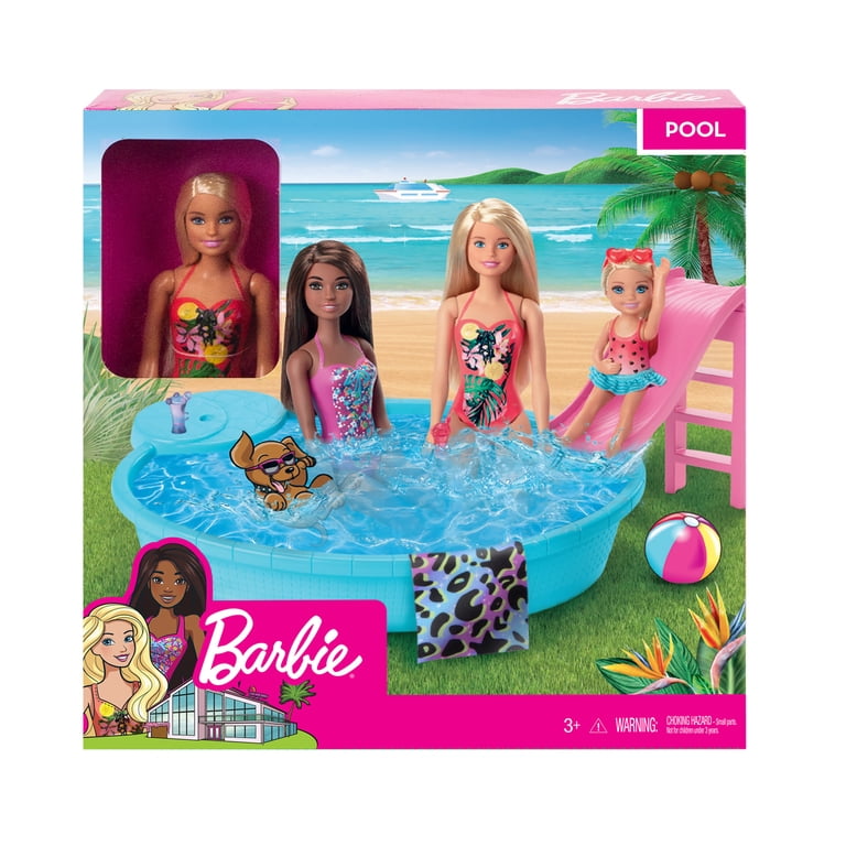Barbie / Piscine et patio tropiques / Tropical pool & patio set (incomplète