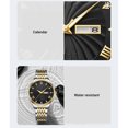 thumbnail image 3 of Reloj De Cuarzo Para Hombre, Elegante Reloj De Pulsera De Negocios, Función De Fecha Resistente Al Agua, 3 of 7