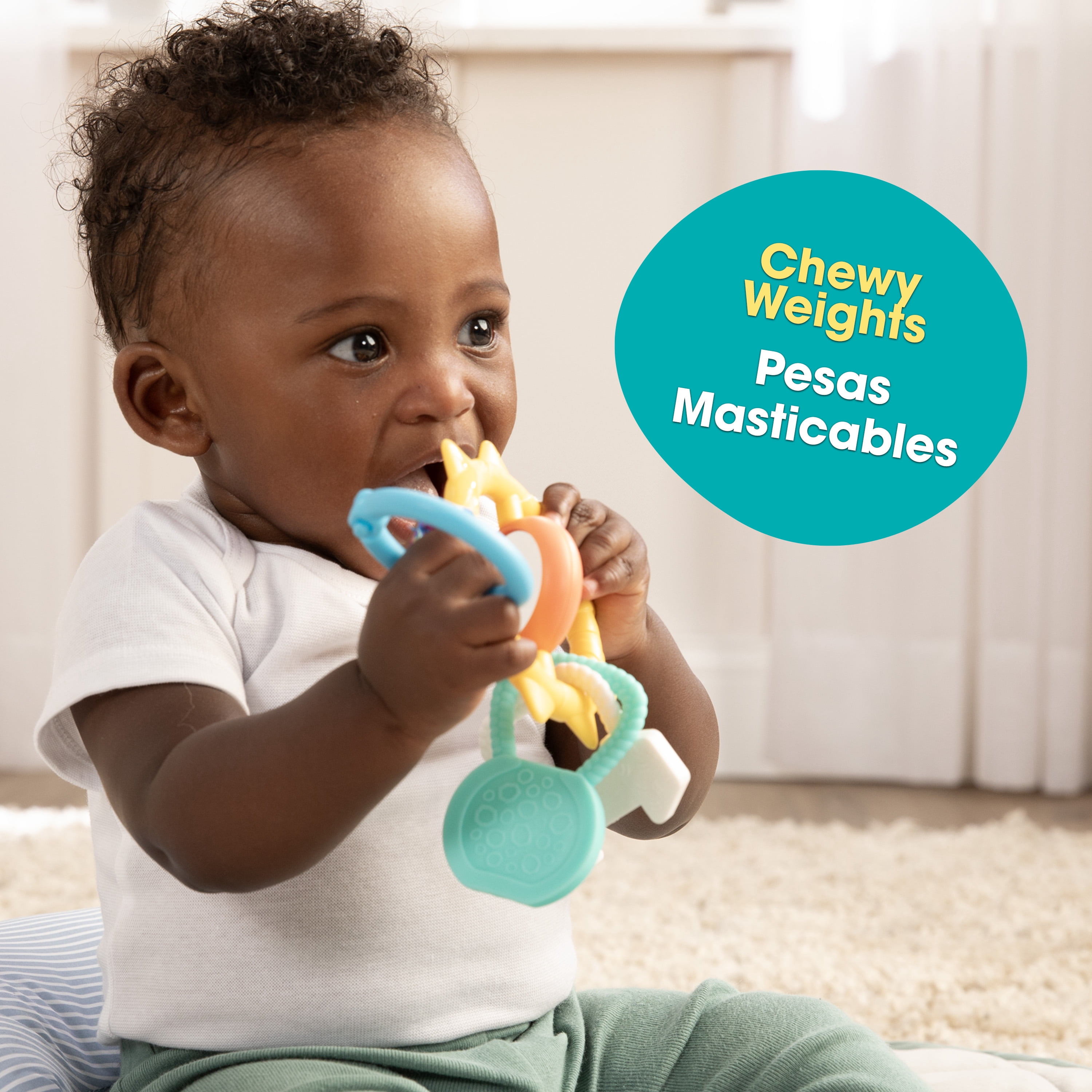 Bebe Fuerte Strong & Sunny Clip on Stroller Toy – Infant Toy for 0 Months+