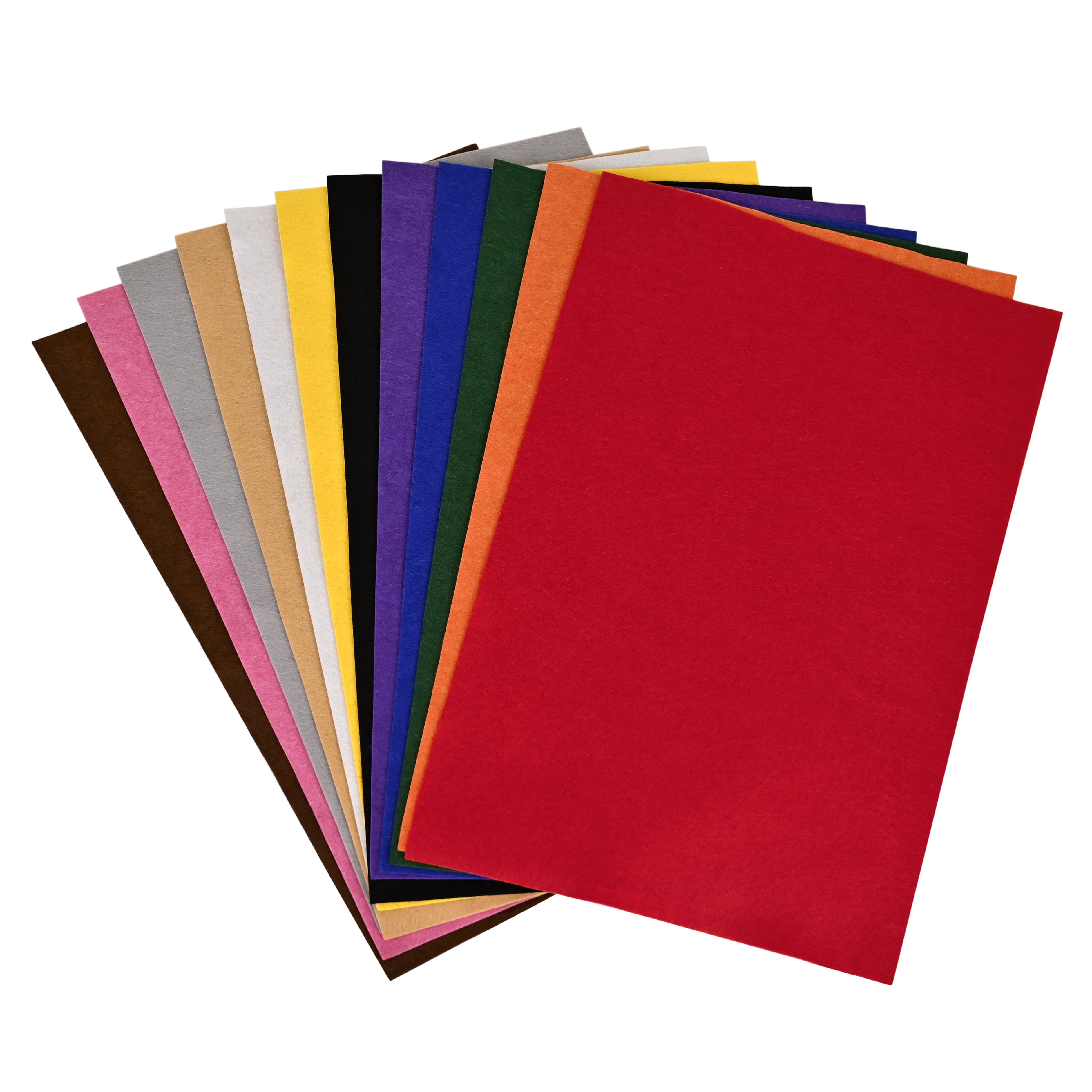 (3 pack) Hello Hobby Primary Multicolor Felt Sheets, 12 Pack for Sewing and Crafts