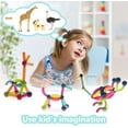 thumbnail image 4 of Juguetes para niños y niñas de 4 a 5 años, juguetes para niños pequeños, bloques magnéticos, palos, azulejos, construcción, aprendizaje, educación, tallo preescolar, juguetes para niños pequeños de 3 años, juguetes Montessori para niños pequeños regalos ER, 4 of 5