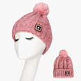 thumbnail image 5 of Prolriy Beanie for Women Outdoor Woolen Kat Ear All- Knitted Plush Warm Cute Hat Cycling Baseball Caps Wool Beanie Winter Hats for Women Pink, 5 of 7