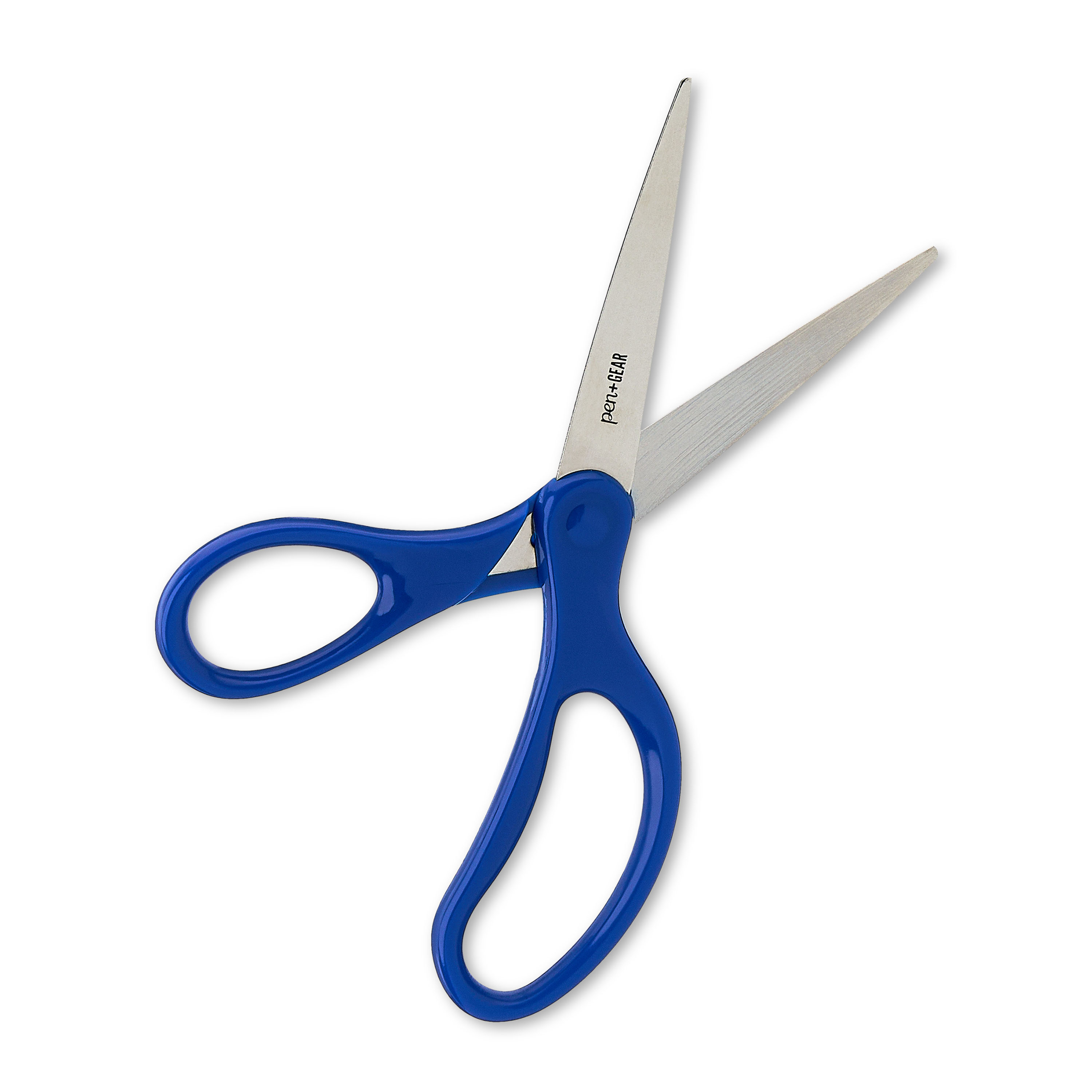 Tijeras multiusos Pen+Gear de 7 pulgadas de acero inoxidable, punta puntiaguda, para mayores de 12 años, útiles escolares, azul 7