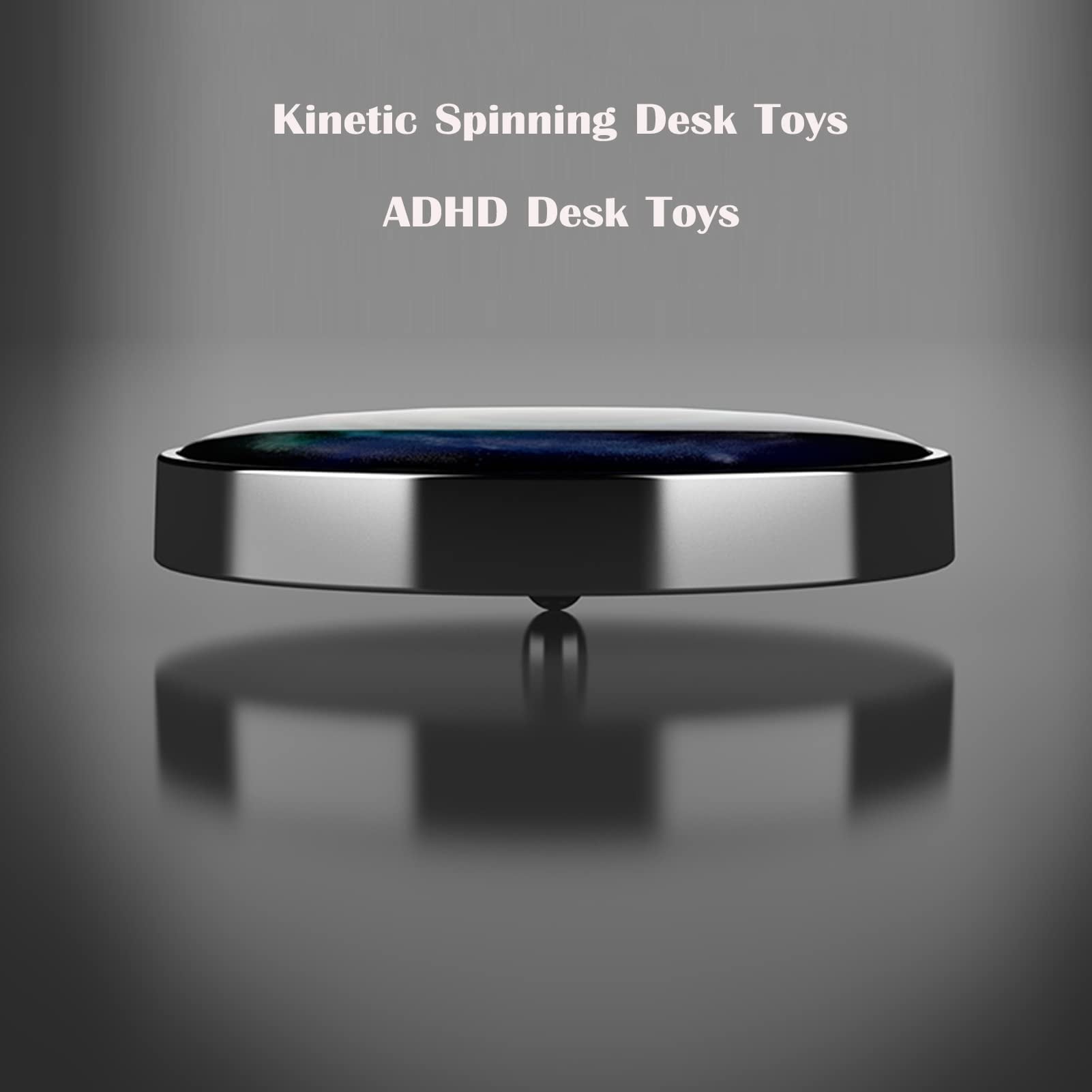 Desk Fidget Toys for Kinetic Toy: Cool Gadgets Cool Stuff for Adults Kids  Teens, Spinning Up to 180 Seconds, Stress Relief Toy for Christmas