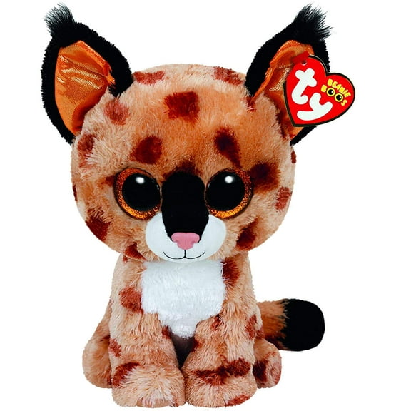 TY Beanie Boos - Buckwheat The Brown Linx  (Glitter Eyes) Small 6" Plush