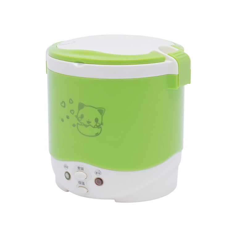 ZhdnBhnos 1 Cup Mini Rice Cooker Steamer 12V Portable Food Warmer Lunch Box  for Car Cooking for Soup Porridge Rice 