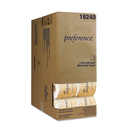 Georgia Pacific® Professional Two-ply Embossed Bath Tissue, Dispenser Box, Septic Safe, White, 550 Sheets/roll, 40 Rolls/carton