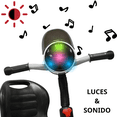 thumbnail image 2 of Triciclo para Niños Torreta con Luz y Sonido Ruedas de Eva Apto a partir de 2 Años Soporta hasta 20 kg - Gris, 2 of 6