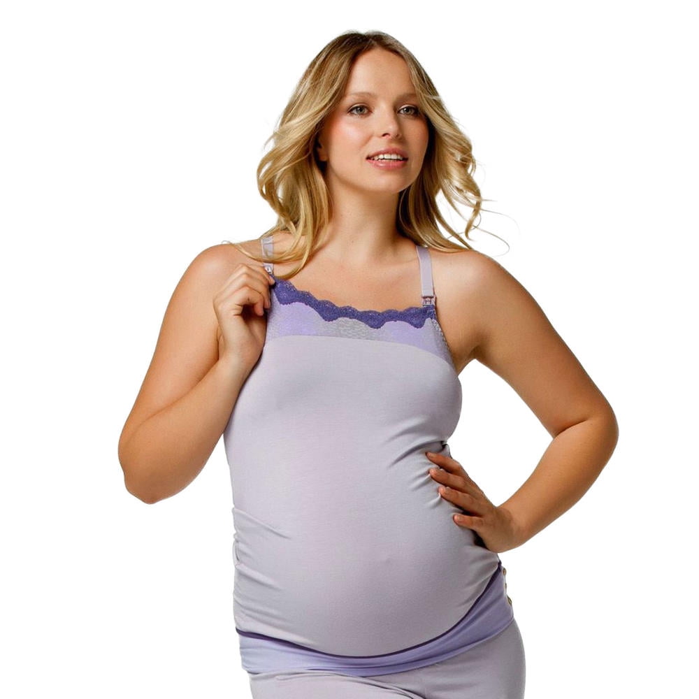Details about / Cake Lingerie LAVENDER PURPLE Plum Nursing Camisole Pyjama Top US Small