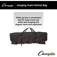 thumbnail image 2 of Champion Sports Heavy Duty Nylon Hanging/Folding Team Helmet Bag with Hanging Hooks and Carry Handle - Holds 12 Helmets, 2 of 6