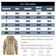 thumbnail image 2 of Dwralegc Hoodies for Men Fleece Long Sleeve Pullover Hoodies Casual 1/4 Zip Up Drawstring Hooded Sweatshirt Fall Trendy Solid Color Hoody Top with Kangaroo Pockets Army Green 3XL, 2 of 5