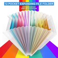 thumbnail image 2 of ABC life Accordian File Folder Organizer Letter Size Expanding File Folder 13 Poches, A4 Portable Document Paper, 2 of 5