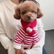 thumbnail image 2 of Christmas Dog Clothes Scarf Fall/Winter Cat/Puppy Cute Stripes with Sweater Holiday Designer  Clothes  Pet Products  Winter ShopWise Round, 2 of 6