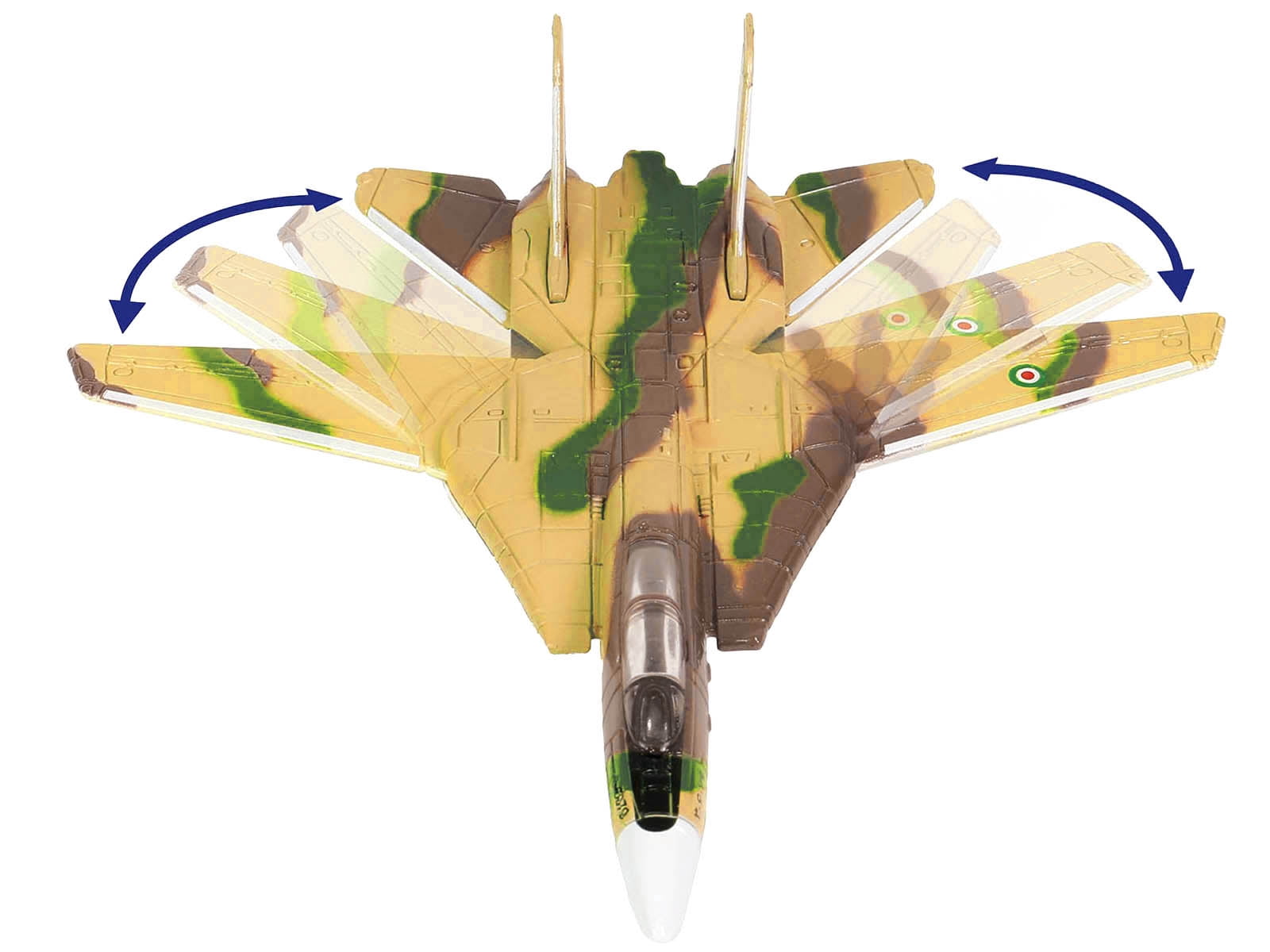 Grumman F-14A Persian Cat Fighter Aircraft "IRIAF" (CVN-65) Aircraft Carrier Deck 1/200 Diecast Model by Forces of Valor