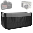 thumbnail image 3 of Bolsa acolchada para insertar lentes de cámara DSLR, resistente al agua y a los golpes (gris), 3 of 10