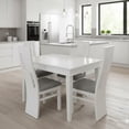 thumbnail image 1 of Comedor con 4 sillas cómodas elegante color blanco moderno Iris Reinicia 21 Muebles, 1 of 1