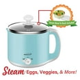 thumbnail image 7 of Brentwood Stainless Steel 1.9 Quart Electric Hot Pot Cooker and Food Steamer in Blue, 7 of 7