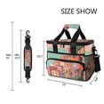 thumbnail image 3 of FORMRS Insulated Cooler Bag 24 Cans Capacity Soft Leakproof Lunch Box with Side Pockets, Cityscape Painting, 3 of 7