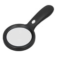 thumbnail image 4 of LED Magnifier, Hand Held Push Switch Black LED Magnifying Glass Ergonomic Round With Light For Outdoor, 4 of 8