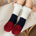 thumbnail image 5 of WREESH Women Fashion Christmas Stockings Long Socks Running Socks Winter Christmas Printing Thicken Warm Non-Slip Combed Tube Socks Floor Middle Black, 5 of 6