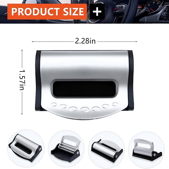 MELIVO Car Seat Belt Clip, 2 Pack Seatbelt Adjuster for Everyone, Premium Plastic Comfort Universal Auto Shoulder Neck Strap Positioner