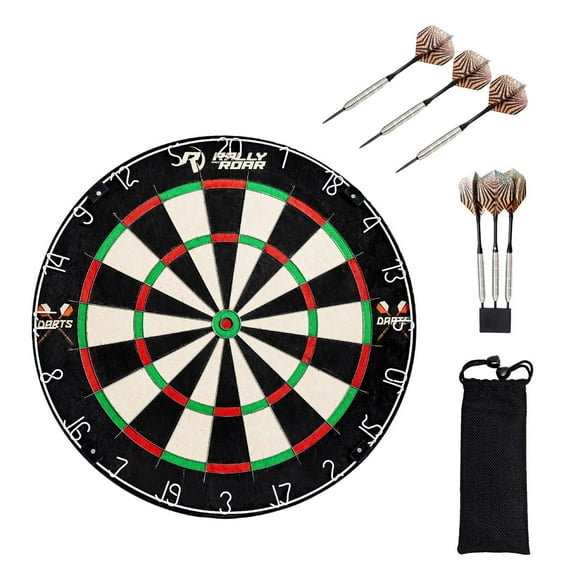 Blade Premium Staple-Free Bristle Dartboard with Tungsten Darts by Barrington Billiards
