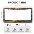 thumbnail image 3 of 2 Pcs Set Penguin Zipper Holiday License Plate Frame Christmas Penguin Customized Decor Car Tag Aluminum 2 Hole Fits All Car Universal Aluminum Tag Frame for Front and Rear Car Tags, 3 of 6