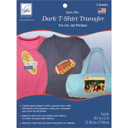iron dark shirt transfer sheets pkg x11 jet ink walmart
