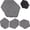 Dark Gray, variant on Set of 4, 16x17” Dark Gray Stepping Stone Fiberclay Pavers, Outdoor Garden Natural Repeatable Pattern Pathway, Faux Stone Decorative Landscaping Walkway
