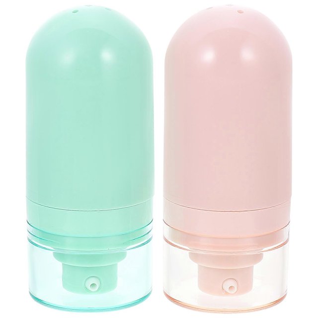 2pcs Vacuum emulsions sub bottle press type skin care product packing bottle