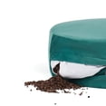 thumbnail image 2 of Round Meditation Cushion (16"x16"x5") | Large Floor Support Pillow for Yoga, Women & Men | Removable Cover | Filled with 100% Buckwheat | Teal, 2 of 5