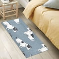 thumbnail image 4 of Bath Mat Soft Plush Non-Slip Absorbent Bathroom Rugs 39"x20" Cute Terrier Dogs, 4 of 8