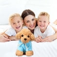 thumbnail image 3 of NETSENG Puppy Plush Toy Doll Teddy Dog Rag Doll Cute Cute Trumpet Simulation Animal Doll, 3 of 4