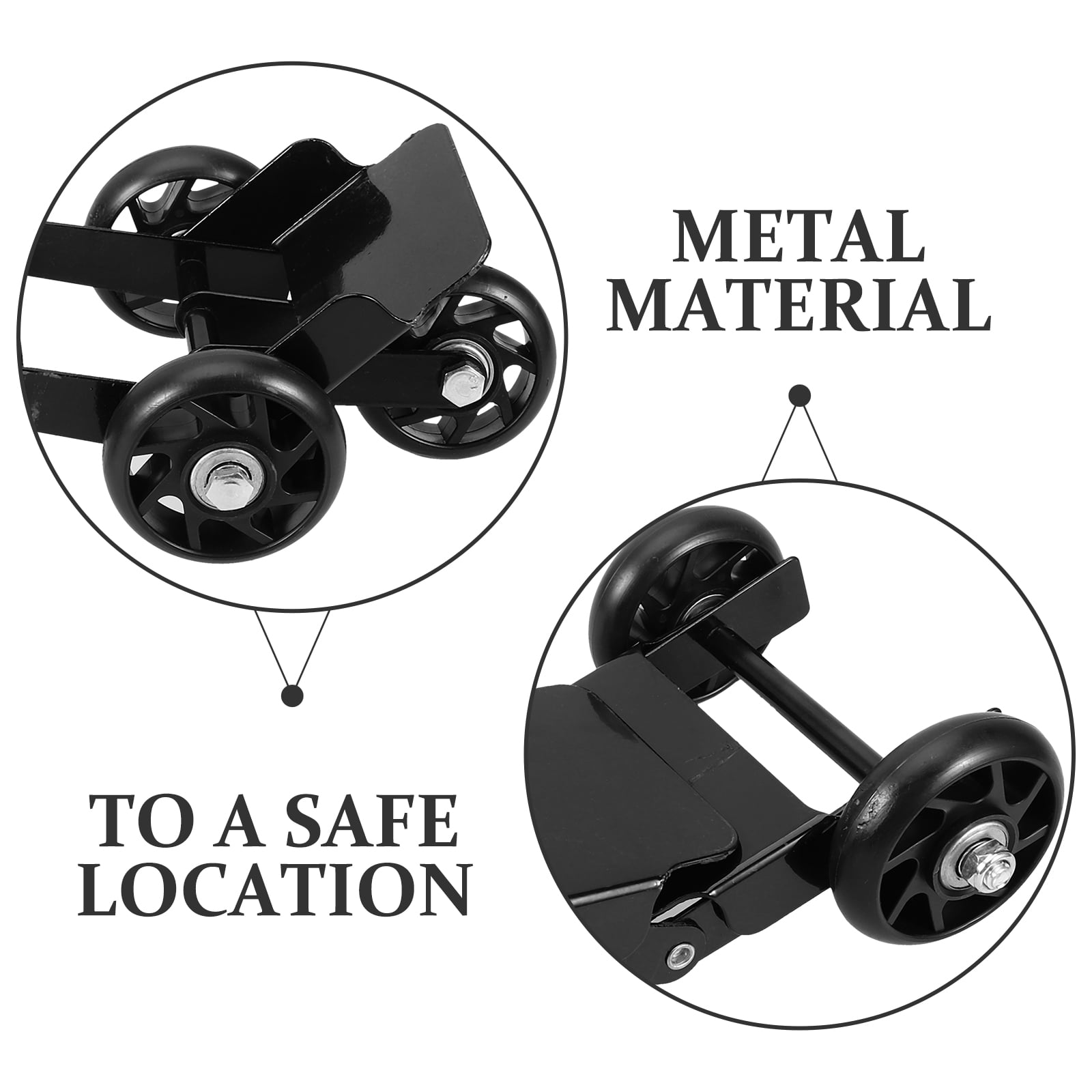 Raindrops  Motorcycle Dolly Tire Roller for Motorcycles Snowmobile Mover