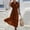 Dress-626Brown, variant on Wrap Dress for Women Flowy Loose Fit Short Sleeve Deep V-Neck Maxi Dresses Striped Casual Dresses Vintage Summer Beach Vacation
